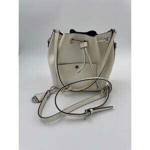 Michael Kors Medium Bucket Bag – Vanilla / Off-White Saffiano Leather